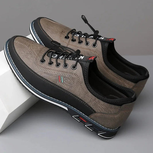 Herren Slip-On Sneaker – Schlanke Passform – Struktur-Obermaterial – Alltagstauglich