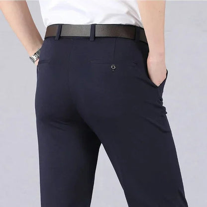 Herren Anzughose – Slim Fit – Stretchmaterial – Knöchellang – Elegantes Design