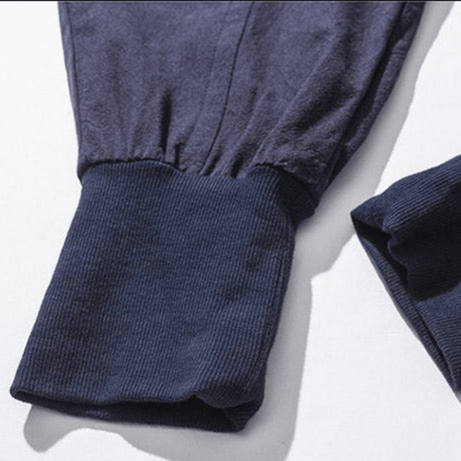 Herren Tapered-Hose – Lockerer Schnitt – Atmungsaktiv – Elastischer Bund mit Bündchen