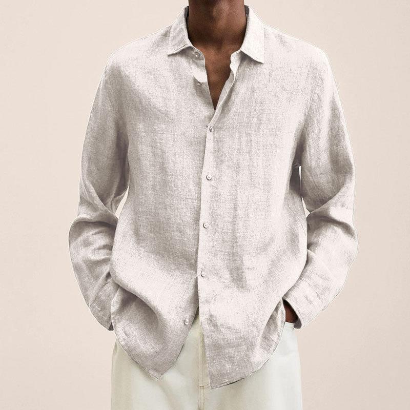 Herren Freizeithemd – Relaxed Fit – Naturfasern – Atmungsaktiv Langarm Design
