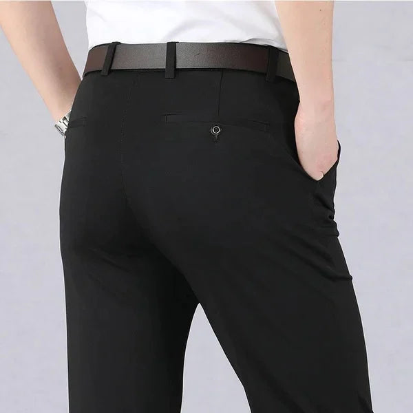 Herren Anzughose – Slim Fit – Stretchmaterial – Knöchellang – Elegantes Design