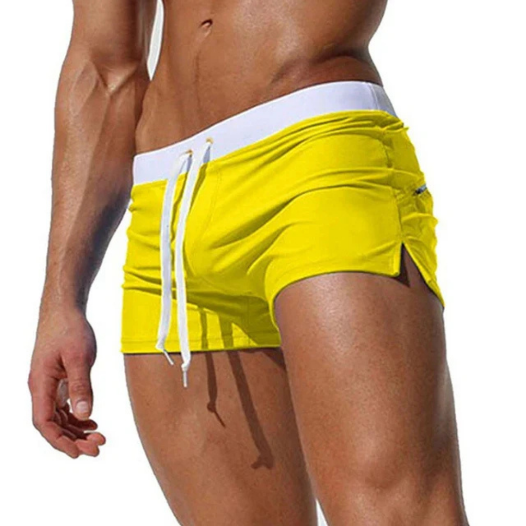 Herren Badeshorts – Slim Fit – Kurz – Atmungsaktiver Stoff – Schnell Trocknend