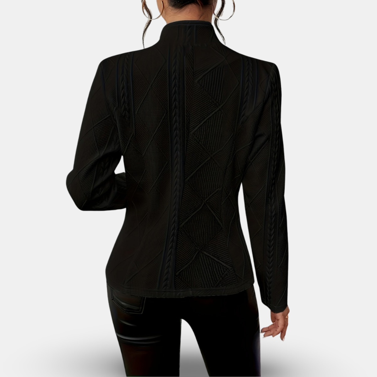 Damen Blazer – Taillierter Schnitt – Strukturierte Silhouette – Weiches Strickdesign