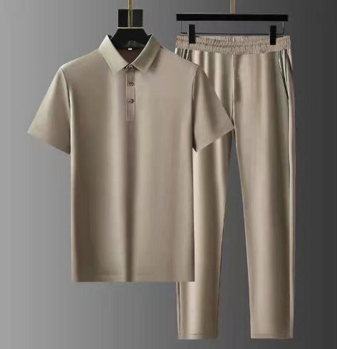 Herren Polo Set – Atmungsaktives Material – Regular Fit – Kurzarm mit Hose
