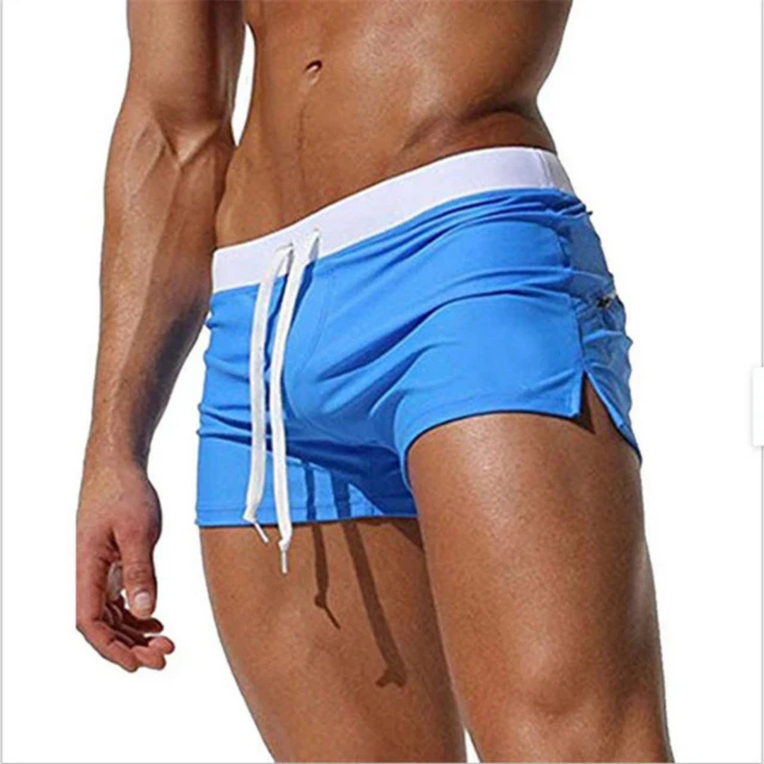 Herren Badeshorts – Slim Fit – Kurz – Atmungsaktiver Stoff – Schnell Trocknend