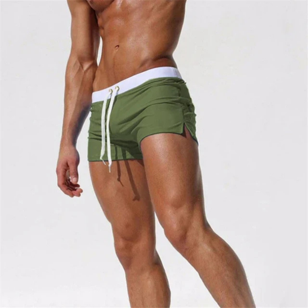 Herren Badeshorts – Slim Fit – Kurz – Atmungsaktiver Stoff – Schnell Trocknend