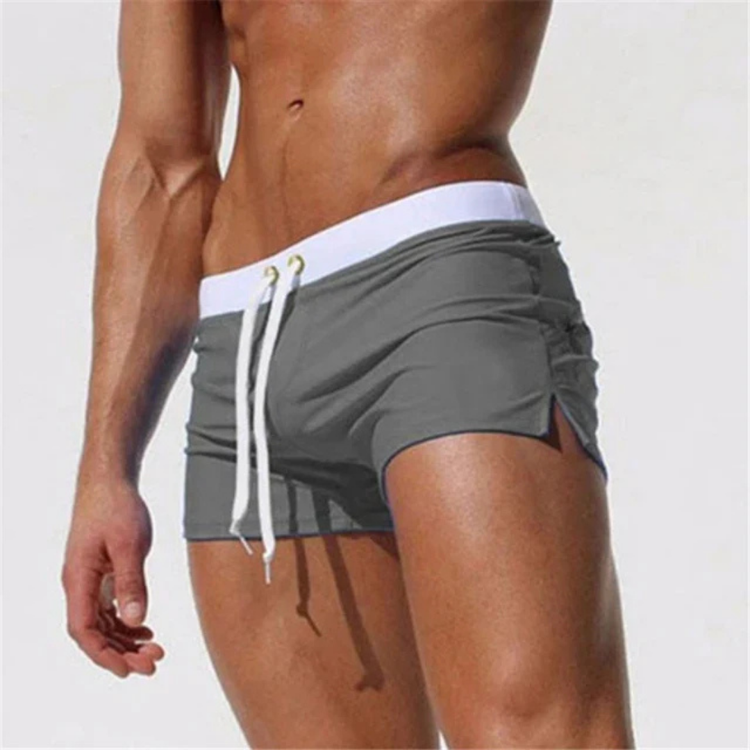 Herren Badeshorts – Slim Fit – Kurz – Atmungsaktiver Stoff – Schnell Trocknend