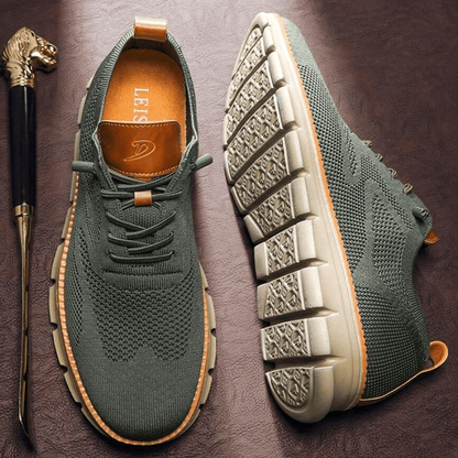 Herren Sneakers – Weiches Strickgewebe – Atmungsaktiv – Flexibler Komfort Fit
