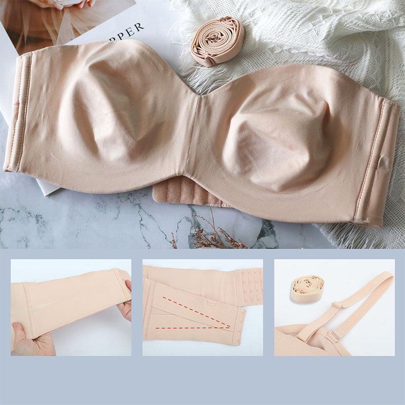 Damen Bandeau BH – Nahtloses Design – Trägerlos – Weiches Stretchmaterial
