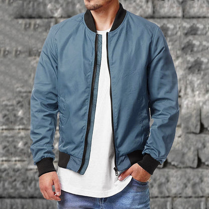 Herren Bomberjacke – Regular Fit – Atmungsaktives Material – Reißverschluss – Casual