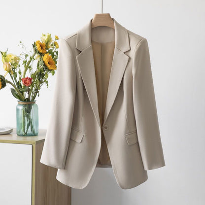 Damen Blazer – Strukturierte Passform – Einreiher – Klassisches Revers – Weiches Gewebe