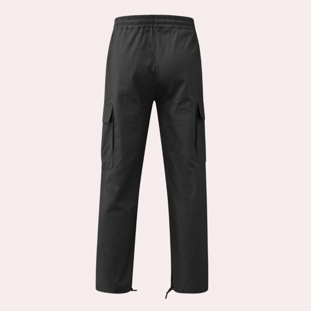Herren Cargohose – Relaxed Fit – Gerade Form – Atmungsaktives Material – Utility-Taschen