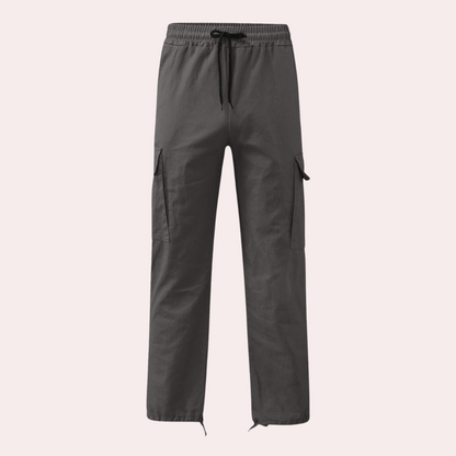 Herren Cargohose – Relaxed Fit – Gerade Form – Atmungsaktives Material – Utility-Taschen