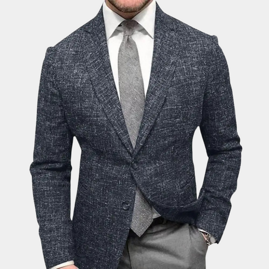 Herren Blazer – Slim Fit – Atmungsaktives Material – Zwei-Knopf – Klassisches Revers
