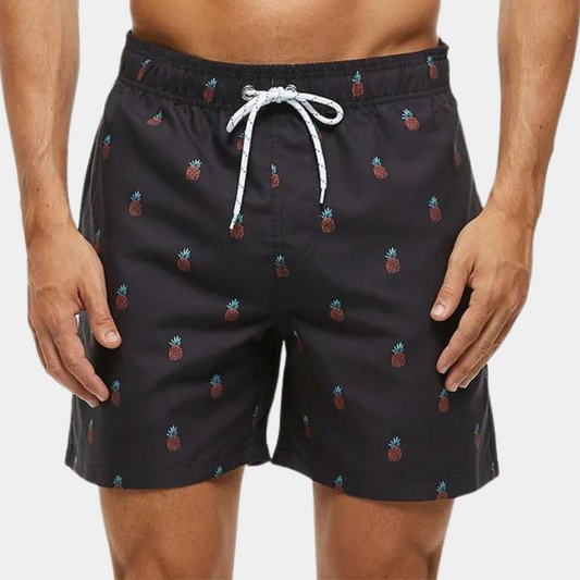 Herren Shorts – Relaxed Fit – Atmungsaktives Material – Kordelzug – Printdesign