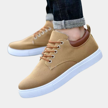Herren Freizeitschuhe – Low-Top – Atmungsaktive Struktur – Schnürverschluss – Gepolsterter Komfort