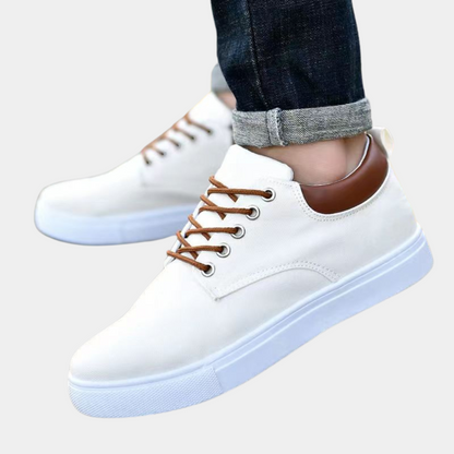Herren Freizeitschuhe – Low-Top – Atmungsaktive Struktur – Schnürverschluss – Gepolsterter Komfort