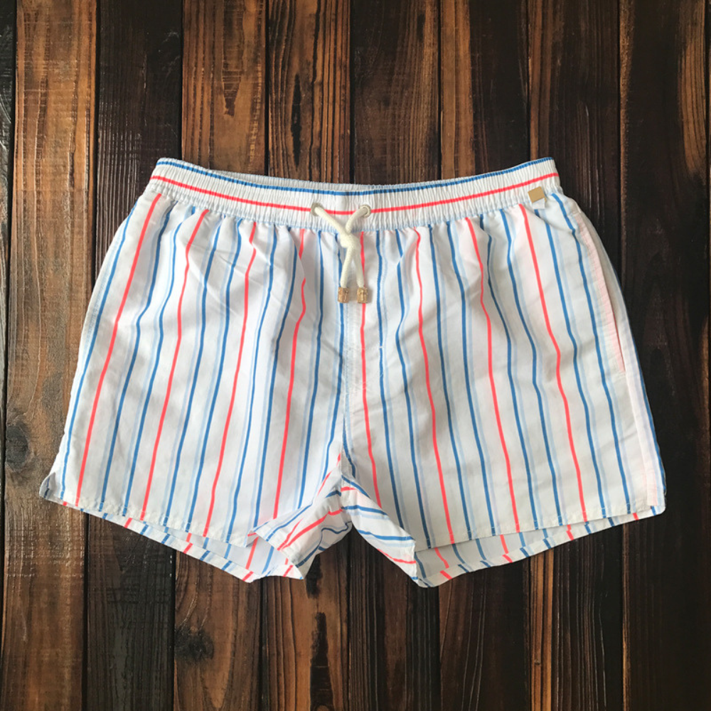 Herren Badeshorts – Relaxed Fit – Schnell Trocknend – Atmungsaktive Mischung – Kordelzug