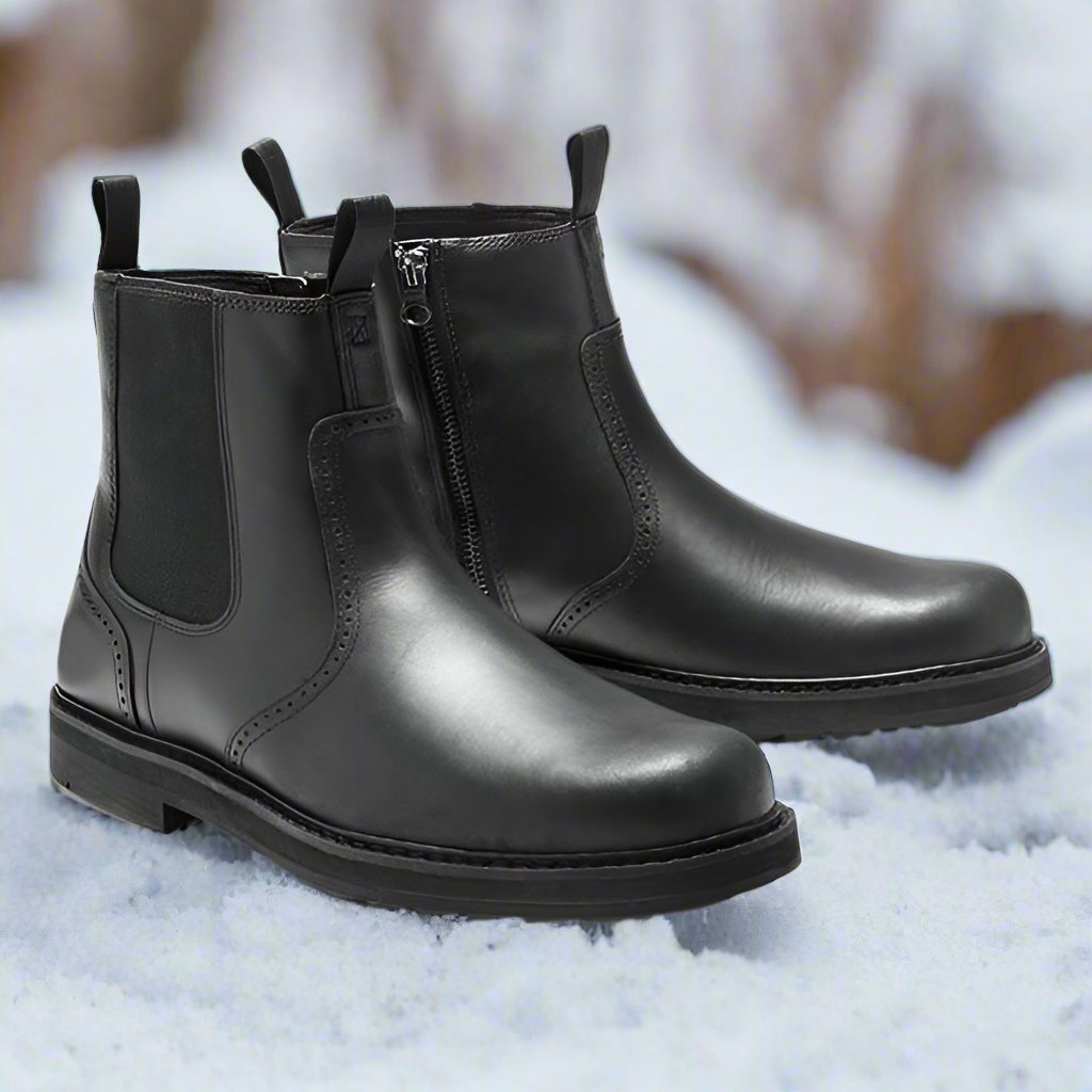 Herren Chelsea Boots – Elegante Passform – Weiches Finish – Elastische Einsätze – Gummisohle