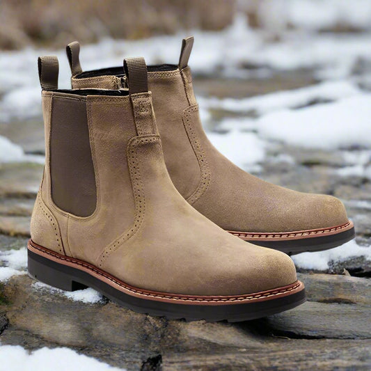 Herren Chelsea Boots – Elegante Passform – Weiches Finish – Elastische Einsätze – Gummisohle