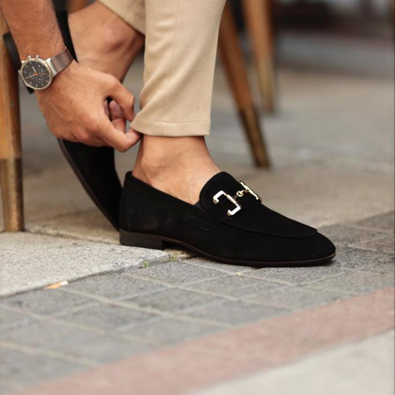 Herren Loafer – Slip-On Design – Eleganter Horsebit – Klassische Passform – Halbformell