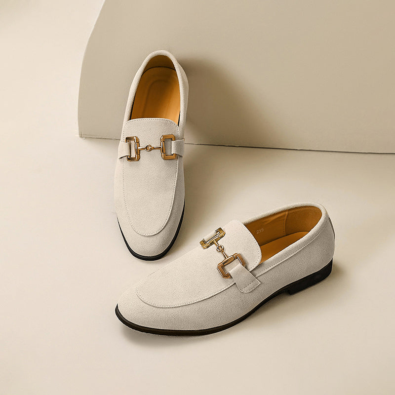 Herren Loafer – Slip-On Design – Eleganter Horsebit – Klassische Passform – Halbformell