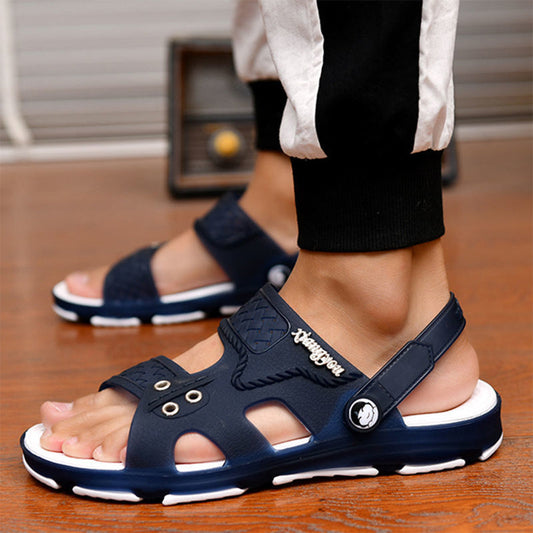 Herren Sandalen – Offene Zehen – Verstellbare Riemen – Gepolsterte Sohle