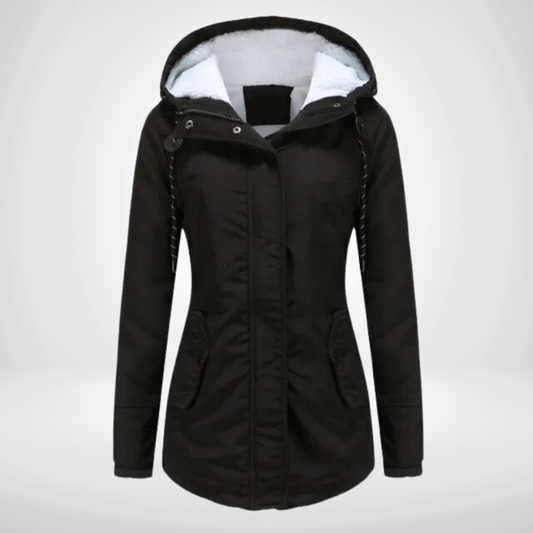 Damen Regenjacke – Taillierte Passform – Wasserdicht – Fleecefutter – Mit Kapuze