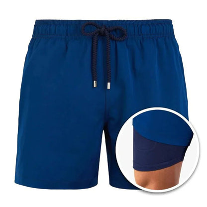 Herren Badeshorts – Relaxed Fit – Atmungsaktives Schnelltrocknendes Material – Mittellang