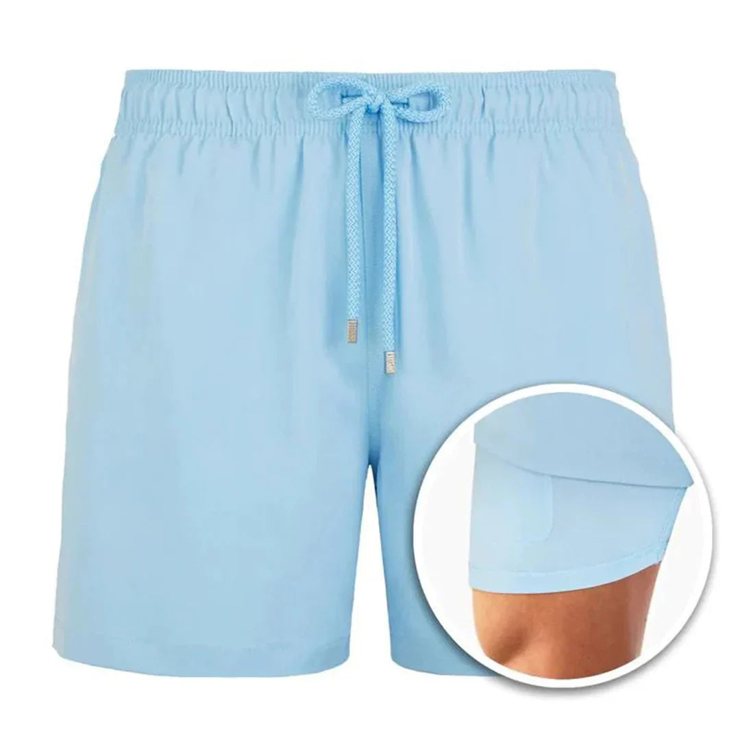 Herren Badeshorts – Relaxed Fit – Atmungsaktives Schnelltrocknendes Material – Mittellang