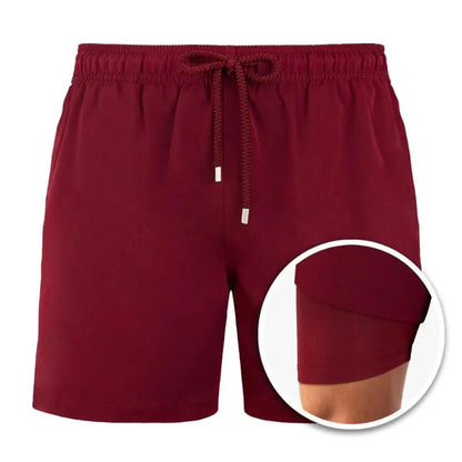 Herren Badeshorts – Relaxed Fit – Atmungsaktives Schnelltrocknendes Material – Mittellang