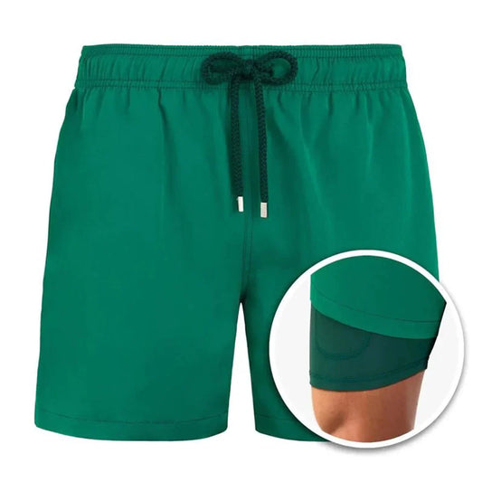 Herren Badeshorts – Relaxed Fit – Atmungsaktives Schnelltrocknendes Material – Mittellang
