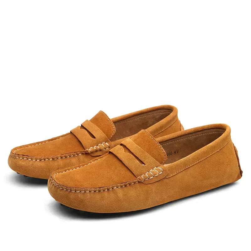 Herren Loafer – Wildlederoptik – Penny Strap – Bequemer Slip-on – Casual Look