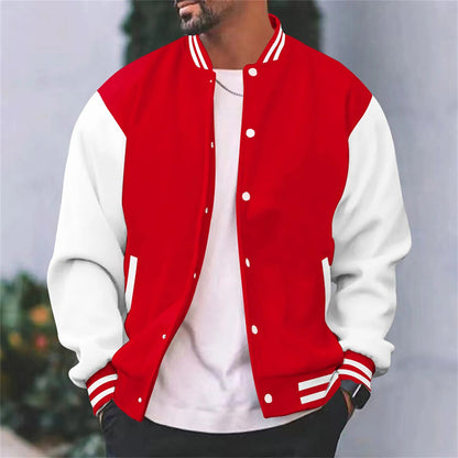 Herren Bomberjacke – Natural Fibers – Regular Fit – Knopfverschluss – Rippbündchen