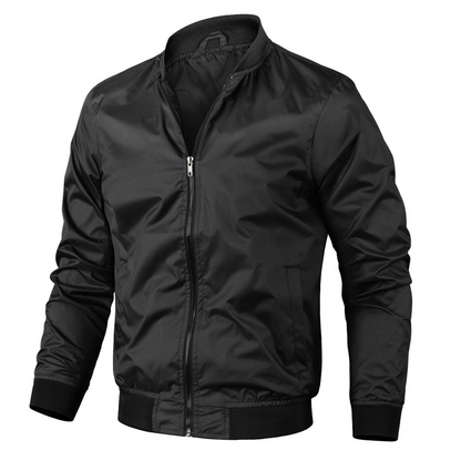 Herren Bomberjacke – Regular Fit – Atmungsaktives Material – Rippbündchen Casual Stil