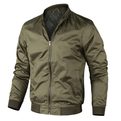 Herren Bomberjacke – Regular Fit – Atmungsaktives Material – Rippbündchen Casual Stil