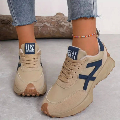 Damen Sneakers – Atmungsaktives Obermaterial – Gepolsterte Sohle – Sportlicher Schnitt