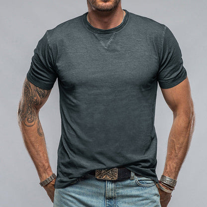 Herren T-Shirt – Relaxed Fit – Baumwollmix – Rundhals – Kurzarm Casual Look