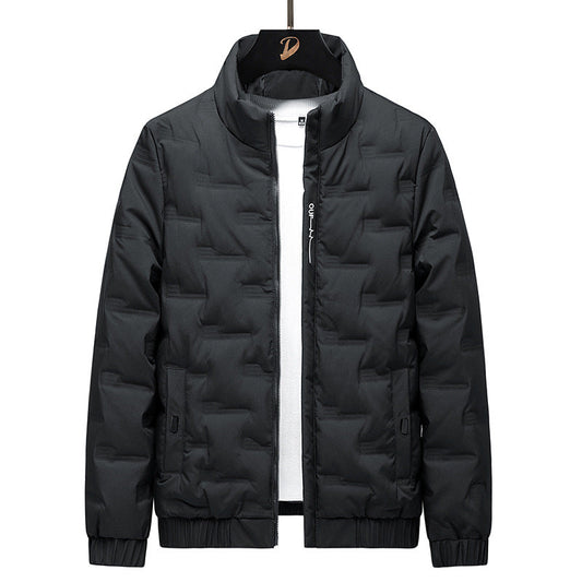 Herren Steppjacke – Leichtgewicht – Relaxed Fit – Stehkragen – Hüftlang