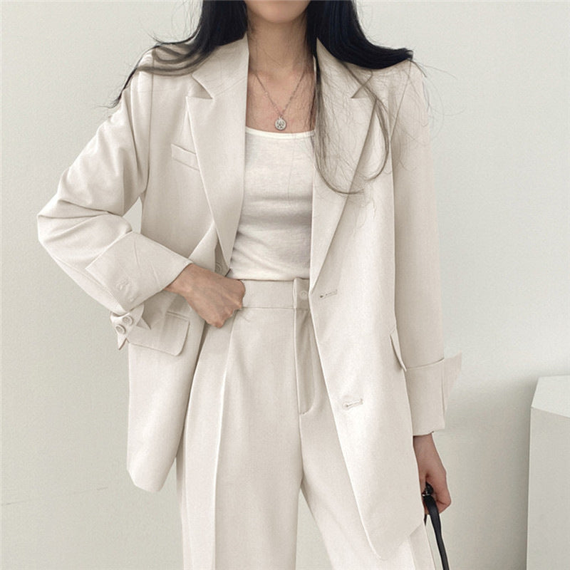 Damen Blazer – Taillierter Schnitt – Klassischer Revers – Einreihig – Hüftlang