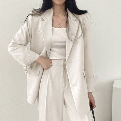 Damen Blazer – Taillierter Schnitt – Klassischer Revers – Einreihig – Hüftlang