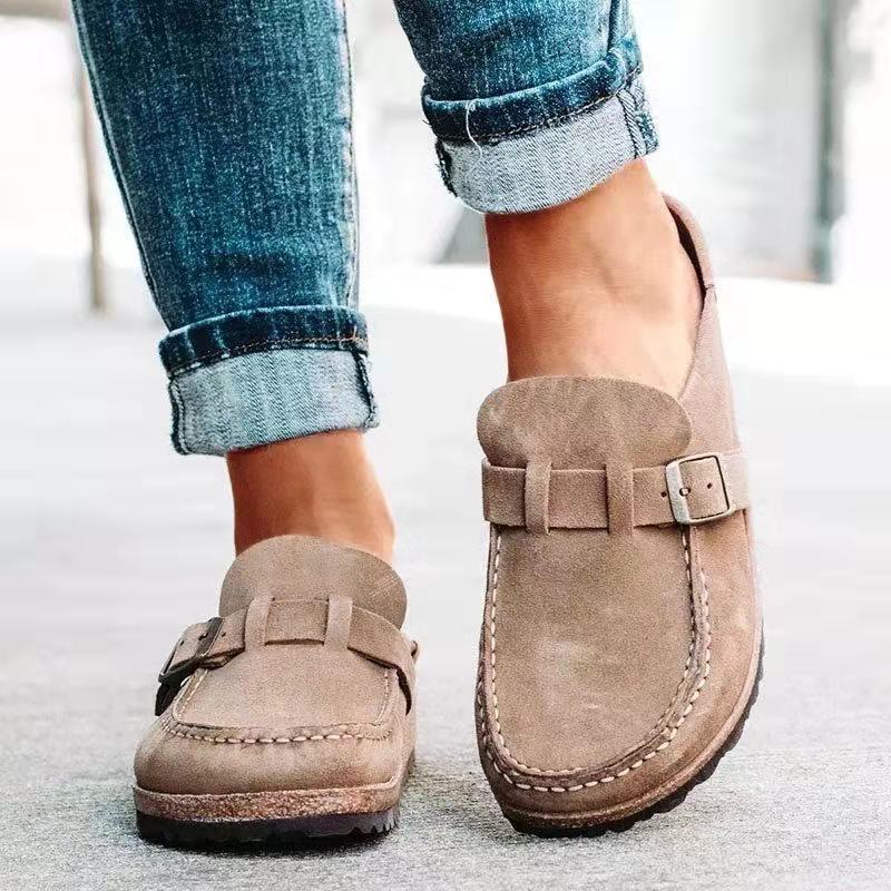 Damen Mule Sandalen – Weiches Obermaterial – Slip-On – Komfort mit Schnalle