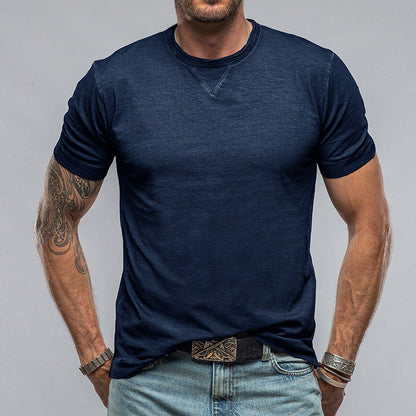 Herren T-Shirt – Relaxed Fit – Baumwollmix – Rundhals – Kurzarm Casual Look