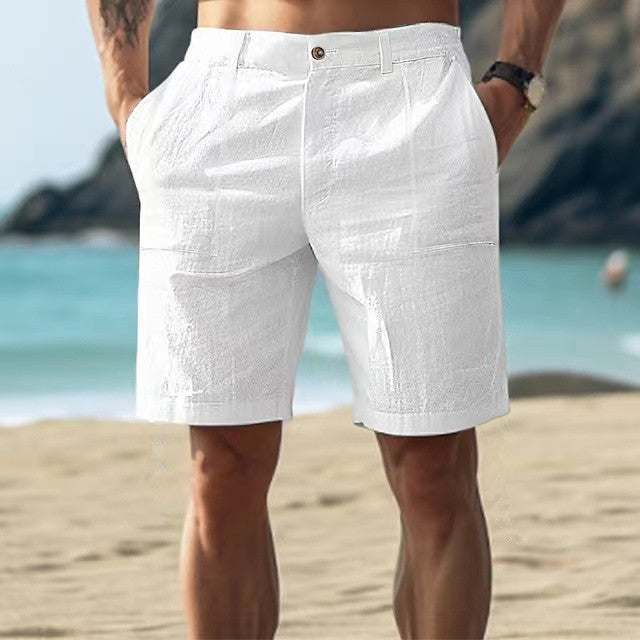 Herren Shorts – Relaxed Fit – Atmungsaktives Gewebe – Knie­lang – Utility-Taschen