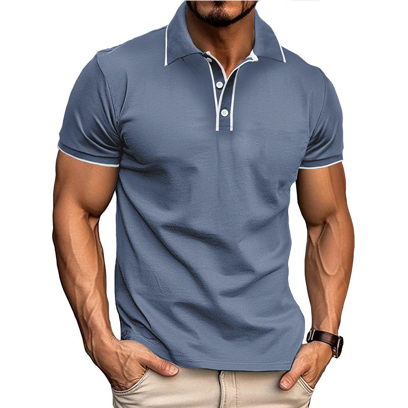 Herren Poloshirt – Athletische Passform – Baumwollmix – Atmungsaktiv Kurzarm