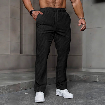 Herren Jogginghose – Relaxed Fit – Atmungsaktiv – Texturiertes Design – Seitentaschen