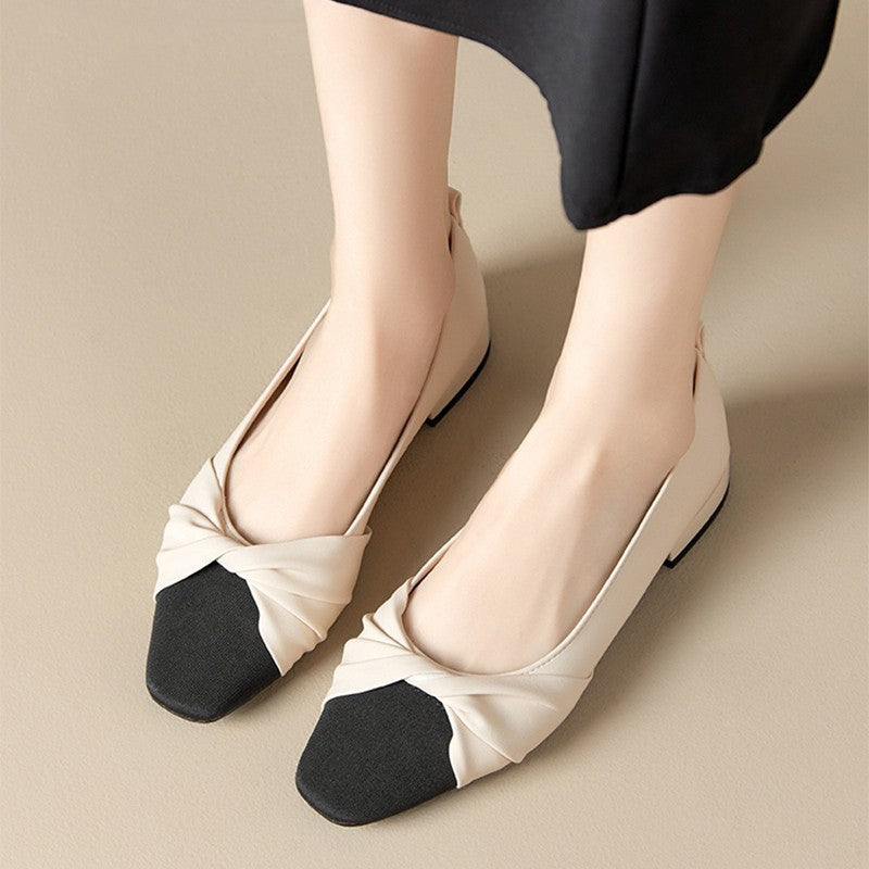 Damen Low Heel Schuhe – Elegante Passform – Twisted Strap – Spitz zulaufende Form