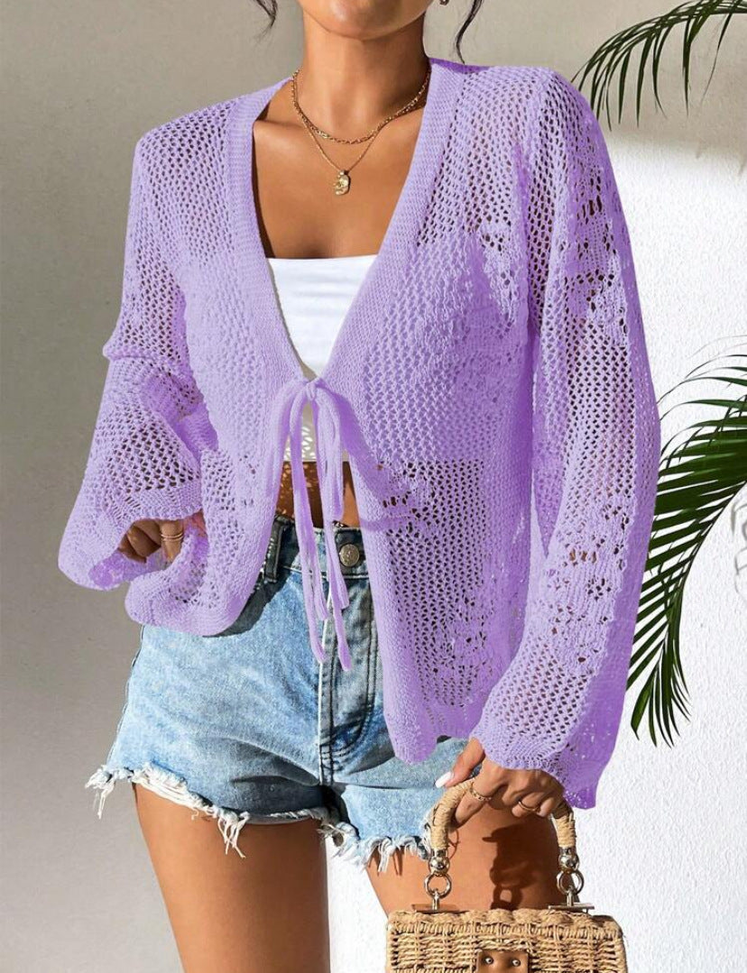 Damen Strickcardigan – Lockerer Schnitt – Offen – Leicht – Atmungsaktives Design