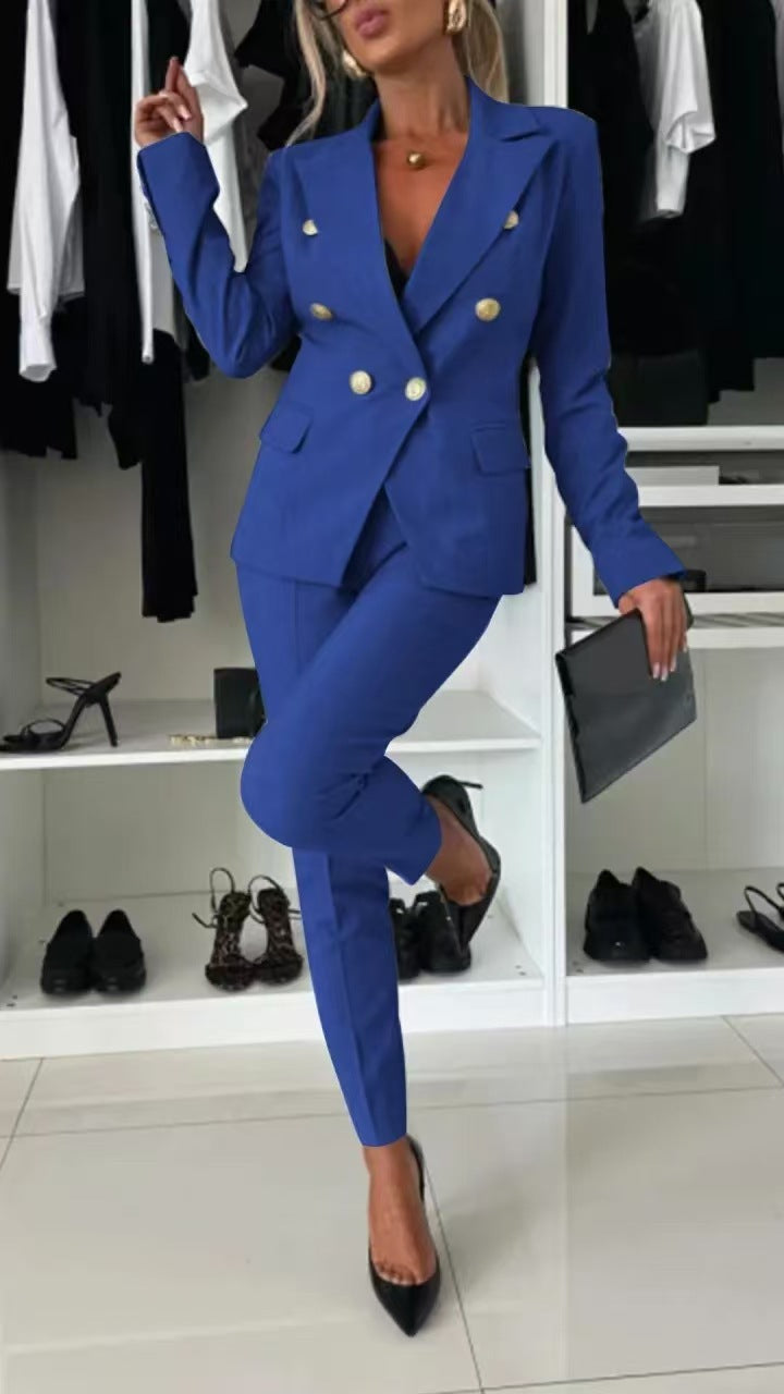 Damen Blazer – Slim Fit – Doppelreihig – Tailiertes Revers – Business Look