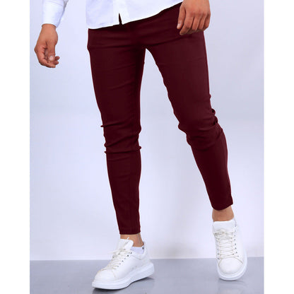 Herren Anzughose – Slim Fit – Glattes Finish – Faltfront – Voll­lang Business Stil